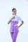 Traje médico 12387 Blanco/Lavanda Traje médico 12387 Blanco/Lavanda