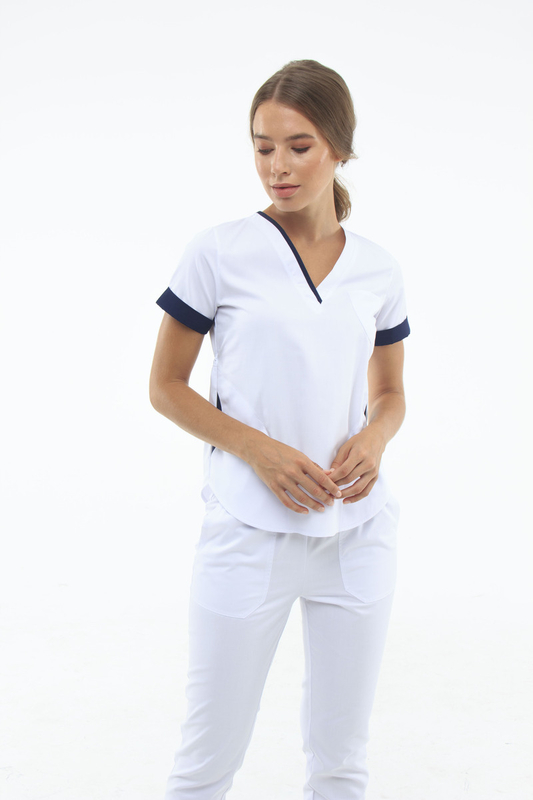 Traje médico 1489 Blanco