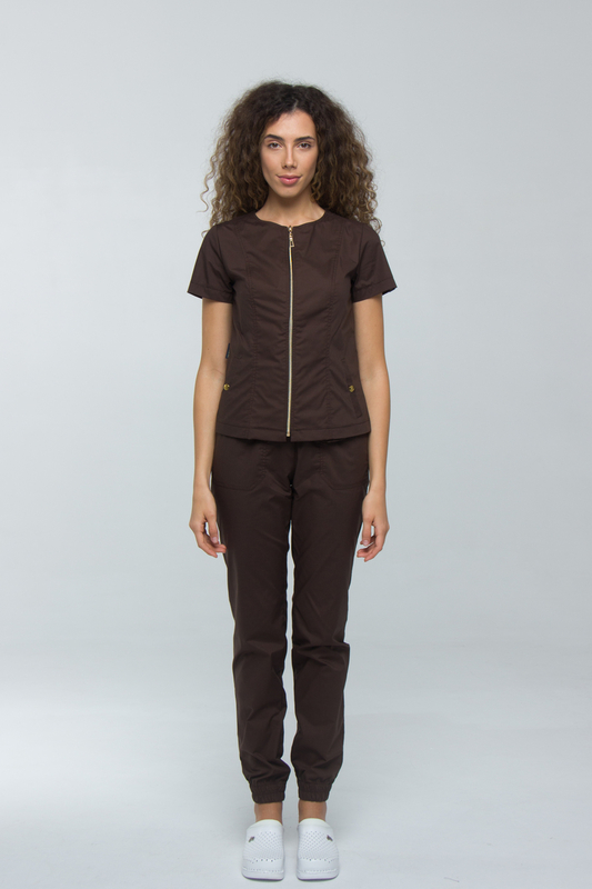 Traje médico 40489 Chocolate