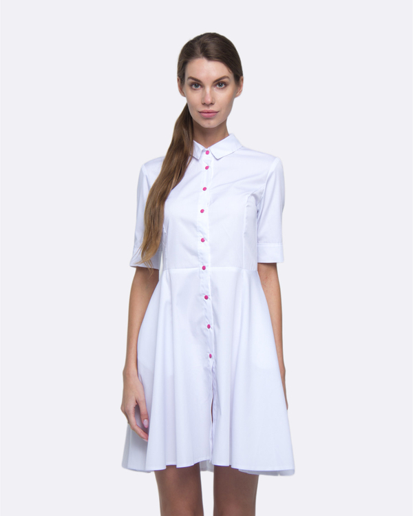 Vestido médico 119 Blanco