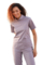 Медицинский костюм 40388 Пепельно/Феолетовый