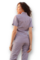 Медицинский костюм 40388 Пепельно/Феолетовый