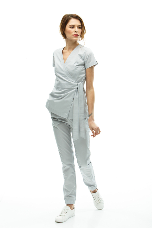 Traje médico 2889 Gris claro