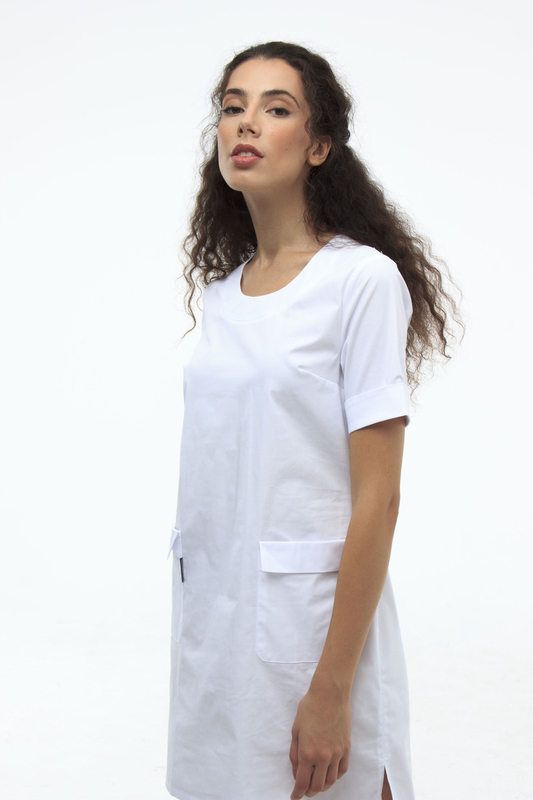 Vestido médico 402 Blanco