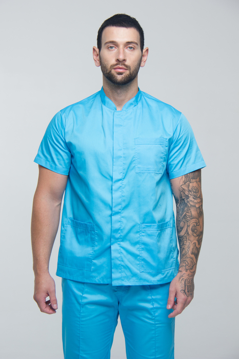 Медичний костюм 20182 Блакитний