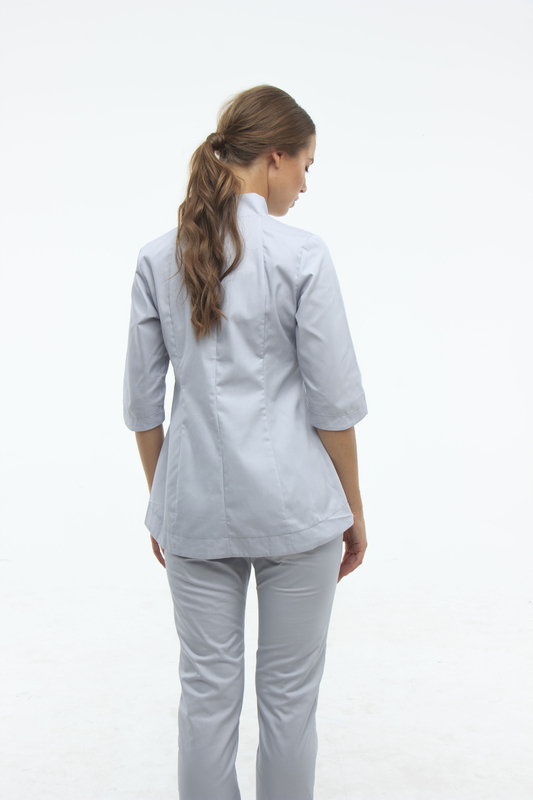 Traje médico 13587 Gris claro