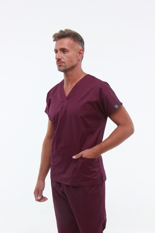 Traje médico 0181 Berenjena