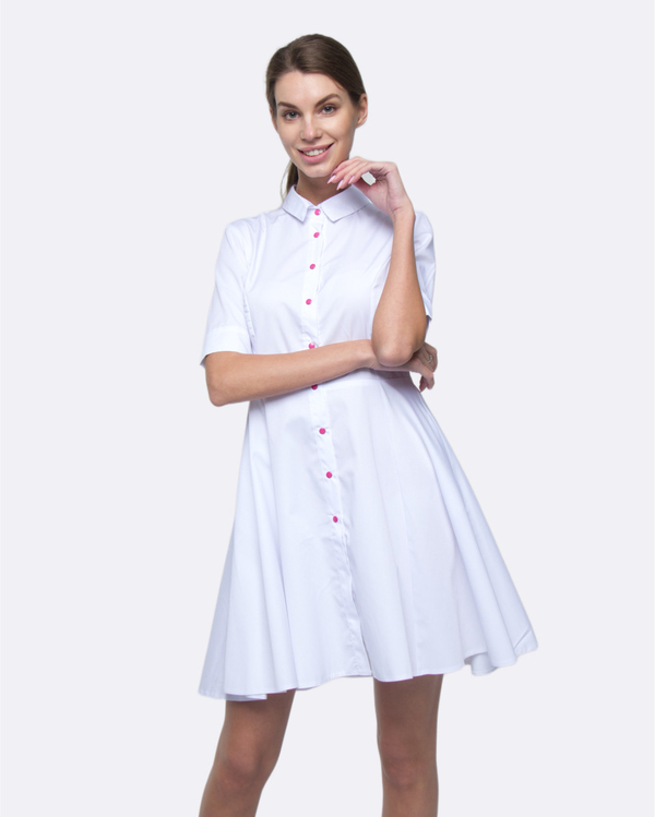 Vestido médico 119 Blanco