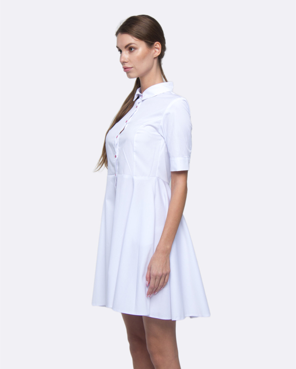 Vestido médico 119 Blanco