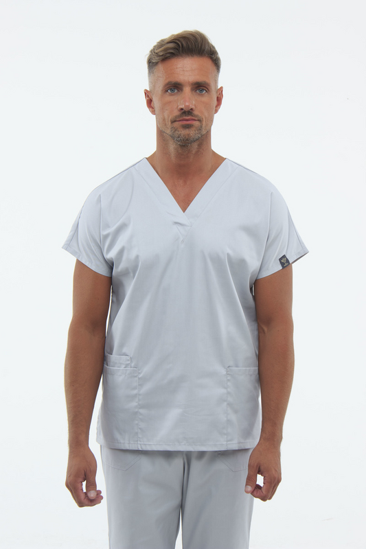 Traje médico 0181 Gris claro